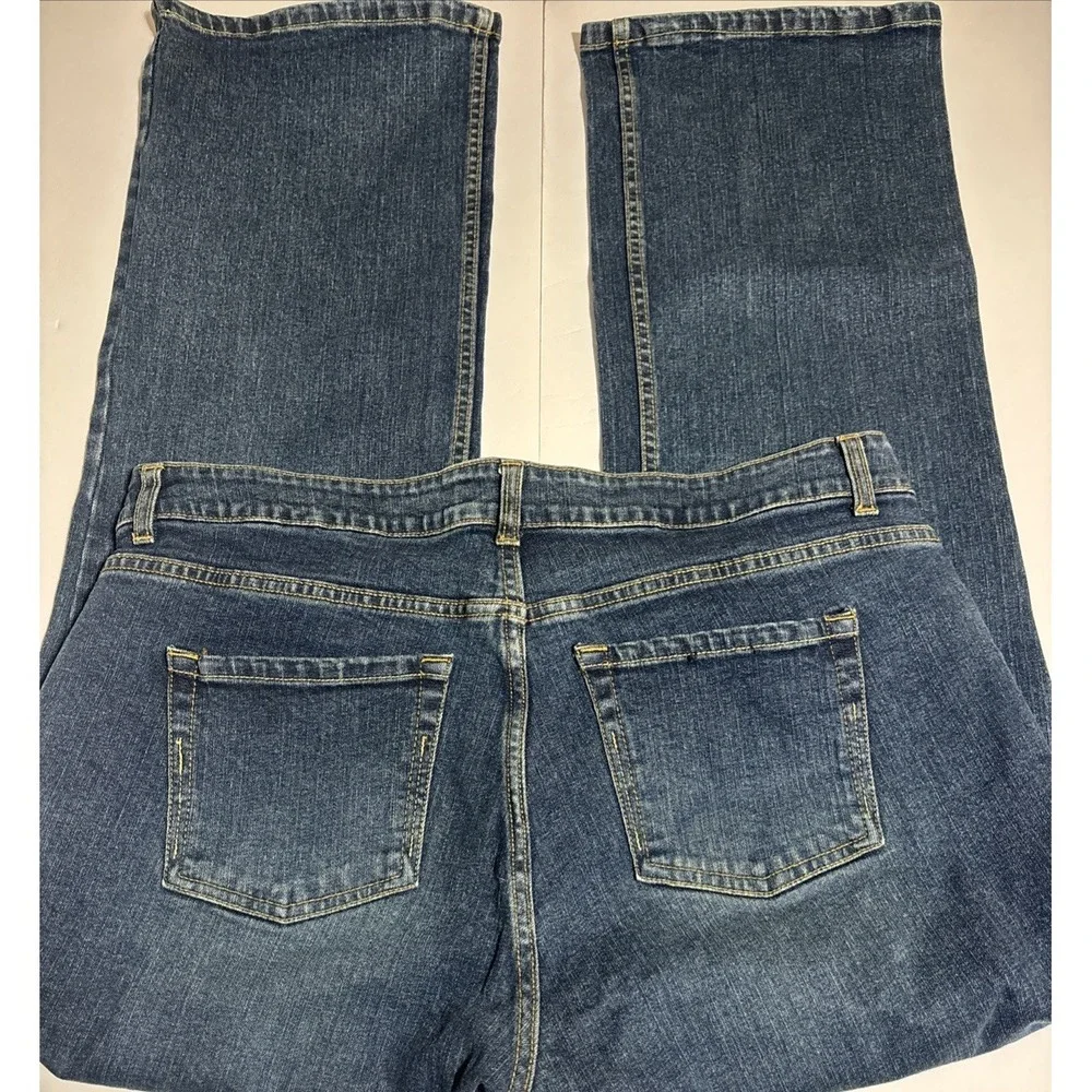 Route 66 Original Women's Size 18A Stretch Dark Blue Denim Jeans‎ Mid Rise